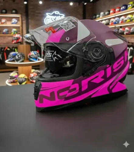 Capacete Norisk Ff302 Soul Manty Purple Pink Rosa Fosco