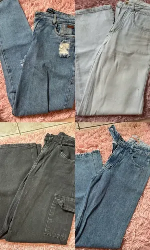 Conjunto 4 calças jeans