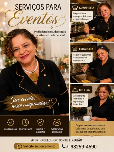 Cozinheira para festas e eventos