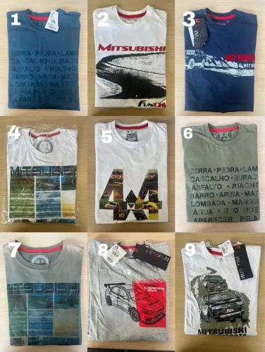 Lotes camisetas Mitsubishi originais