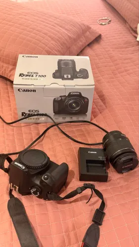 Canon EOS Rebel T100 + Lente 18-55mm | Kit Completo | Semi Nova