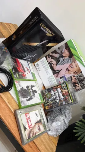 Xbox 360 Personalizado 007 + 4 Jogos | Completo para Jogar