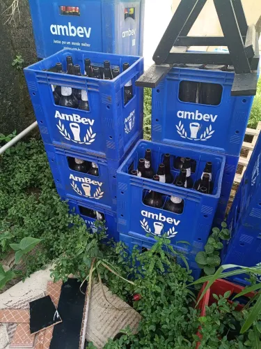 Engradados de cerveja