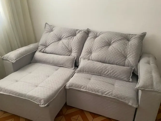 Sofá retrátil reclinável 2.30m frete grátis 
