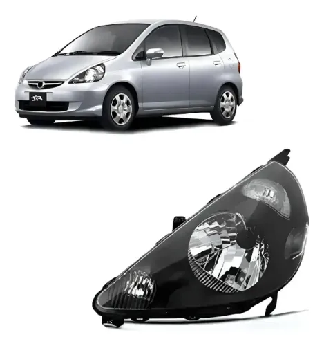 Farol Esquerdo Fit Masc Negra 2003 2005 2008