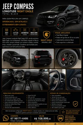 Jeep Compass Longitude 2.0 4X2 Flex 16V Aut. 2021