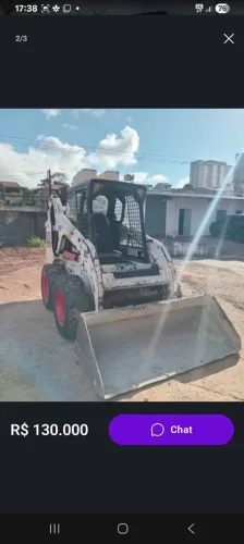 Mini carregadeira bob cat modelo S175 