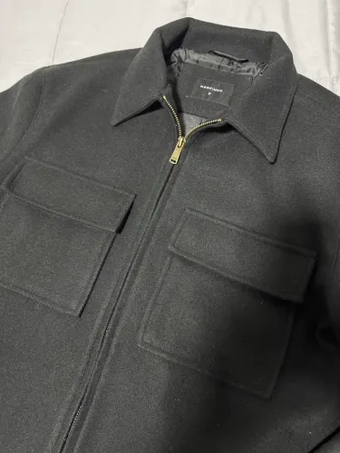 Casaco de lã masculino