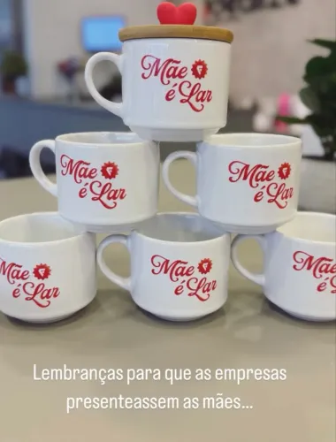 Xícaras corporativas para dia das mães