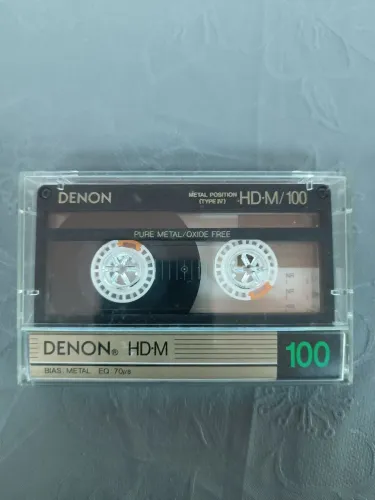 Fita k7 cassete Denon HD-M 100 min metal type iv Japan ( usada ) 