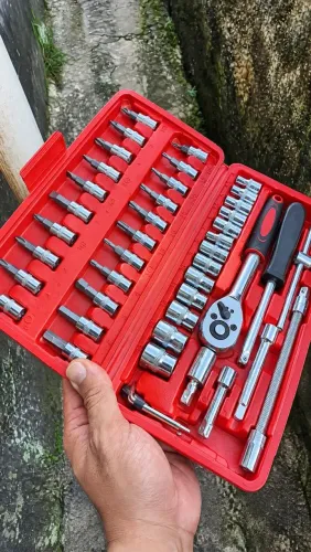 Kit de ferramentas VLX completo com catraca e soquetes
