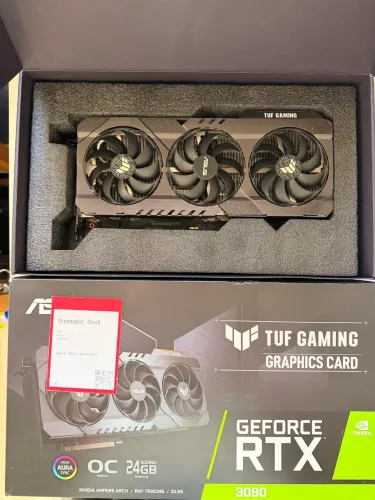 RTX 3090 ASUS TUF Gaming OC - 24 GB GDDR6X - Completa na caixa