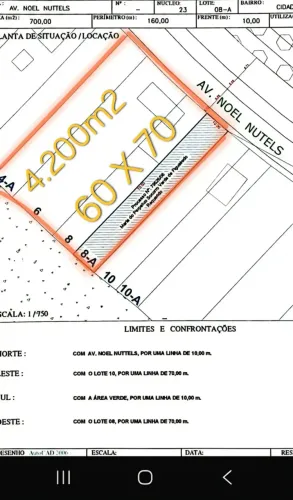 Terreno com excelente localização na Cidade Nova, 4.200m2, 60 metros de fachada