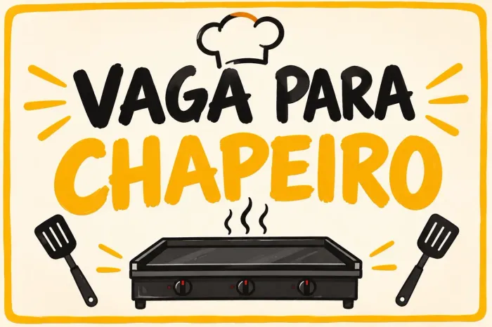 Vaga para chapeiro (a)