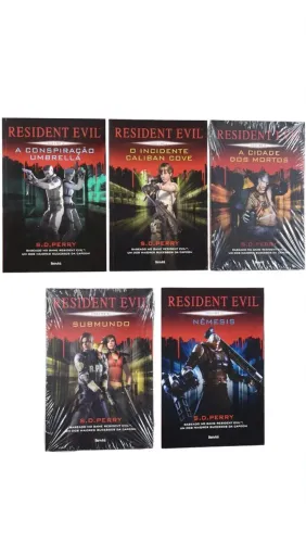 Kit livros Resident Evil 1-5(3 e 4 lacrados) - Raridades 