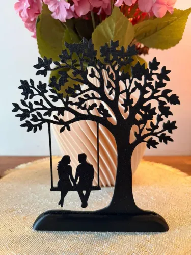 Placa decorativa de 15cm, impressa em 3D