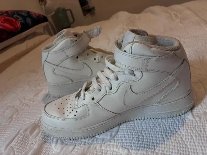 Tênis Nike Air Force 1 Mid Branco Original
