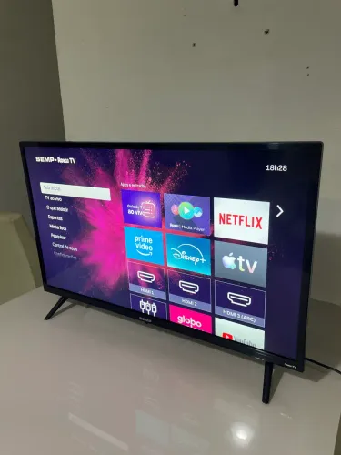 Tv Smart 32 Polegadas Semp TCL Roku - Muito Nova
