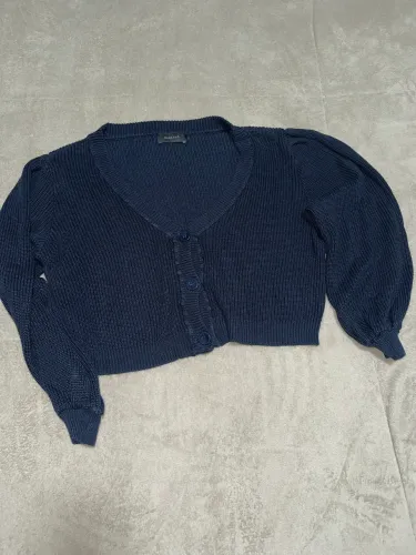 Blusa cropped tricô Maria Filó