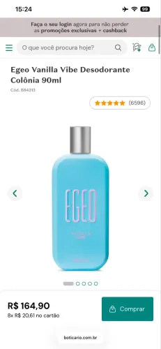 Egeo Vanilla Vibe - O Boticário
