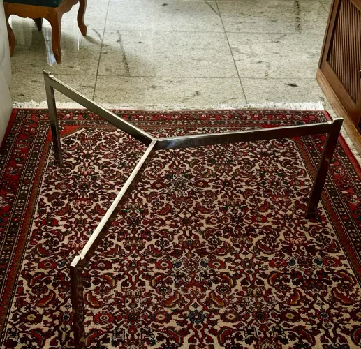 Base para mesa de centro em aço inox