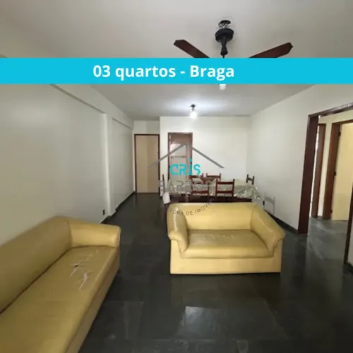APARTAMENTO À VENDA NO BRAGA | 3 QUARTOS | SUÍTE | 430 mil| ELEVADOR | CABO FRIO