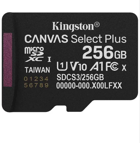 SD XC Kingston 256 Gb - Canvas Select Plus