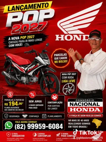 Pop 110 zero km.