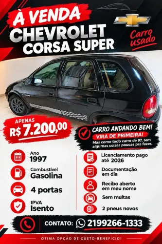 Chevrolet Corsa Super 1.0 MPFI / 2P E 4P 1997