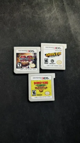 3 Jogos (Cartuchos) Nintendo 3DS