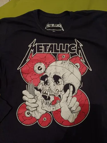 Camiseta manga longa METALLICA original tamanho P adulto