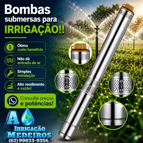 Bombas Submersas para irrigação