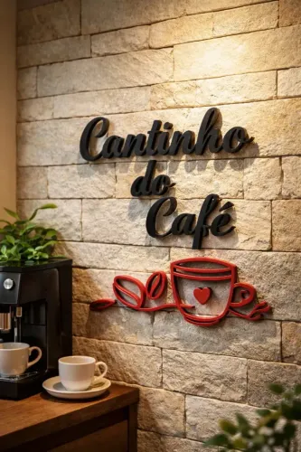 LETREIRO DECORATIVO CANTINHO DO CAFÉ
