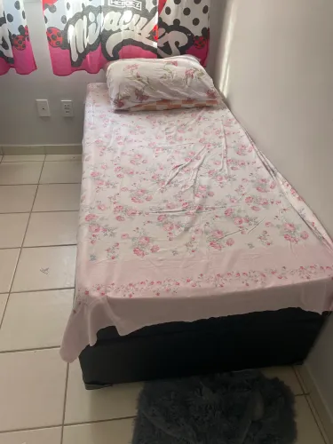 Cama solteiro articulada baú