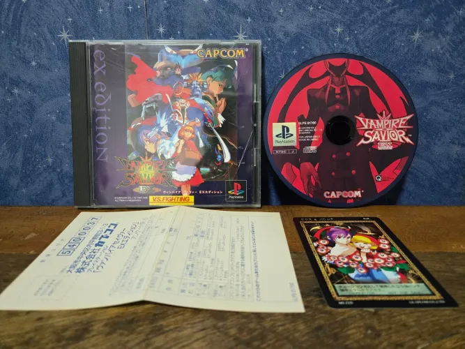 Jogo - Vampire Savior: EX Edition (Darkstalkers 3) - Sony Playstation PS1