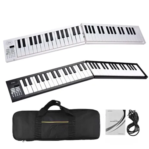 Teclado Piano Miwayer 61 Teclas Dobrável. NOVO. + Case, Bateria Recarregável Embutida.