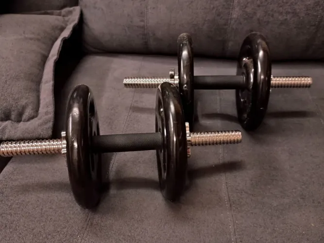 BARRA E ANILHA PRA MUSCULAÇÃO 