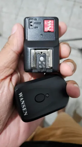 Transmissor e receptor para Câmera e flash 