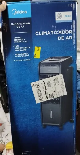 Climatizador de Ar Frio, 60W, 4,5L, Midea Preto 220V, AKAP2
