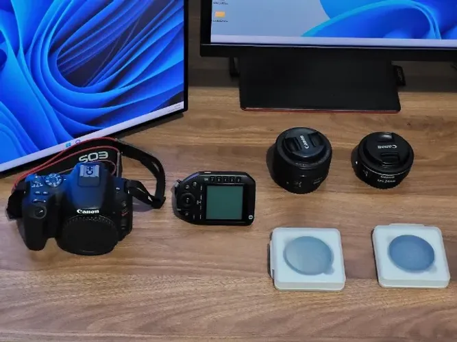Canon SL2 e Kit Fotografia/Filmagem