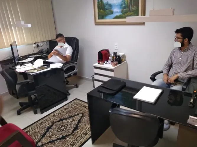 Escritório sala comercial mobiliada