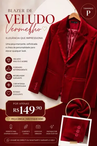 Blazer vermelho 