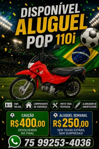 DISPONÍVEL ALUGUEL POP 110i
