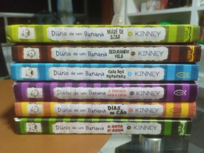 6 livros Coleção Diário de Um Banana - 3 a 8