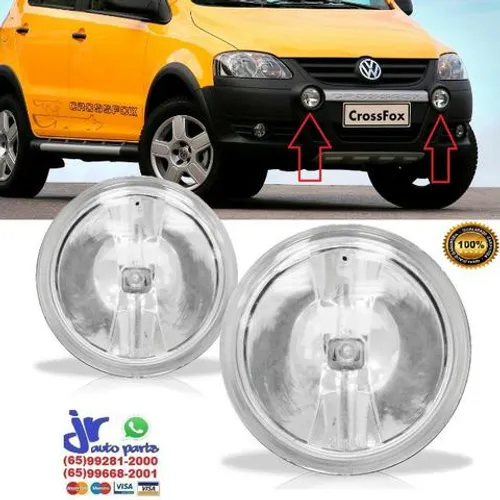 Par Farol de Milha Auxiliar para Crossfox 2003 2004 2005 2006 2007 Superior