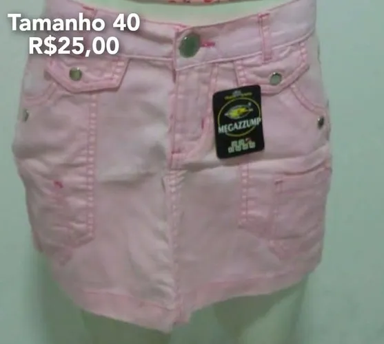 Saia jeans tamanho 40 e 44 sem lycra
