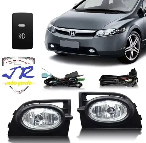 Kit Farol de Milha Civic 2006 2007 2008 Auxiliar Neblina