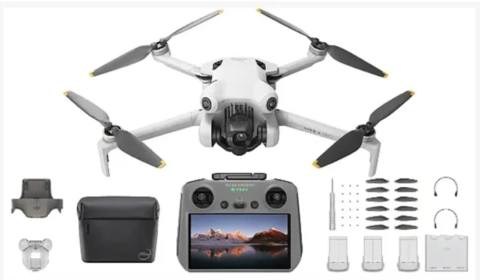 Drone Mini 4 Pro Plus com 3 baterias