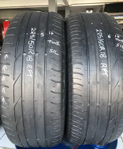 Kit 02 Pneus 225/50r18 Bridgestone Turanza T001 95W Run Flat (usados) *5/6