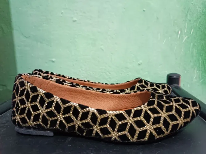 Sapatilha Feminina Golden Black